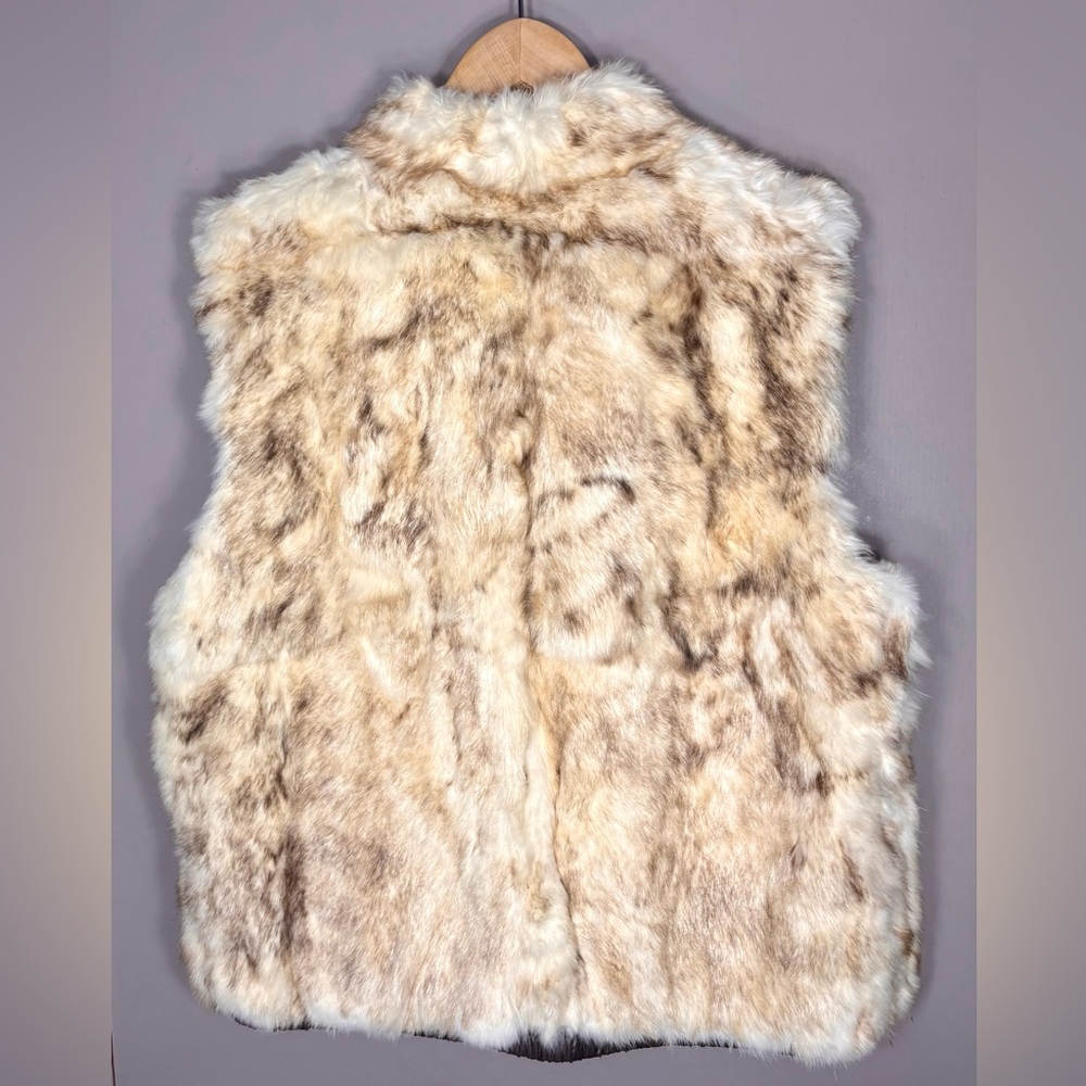 REVERSIBLE Rabbit Fur Lined Vest - Picture 15 of 16